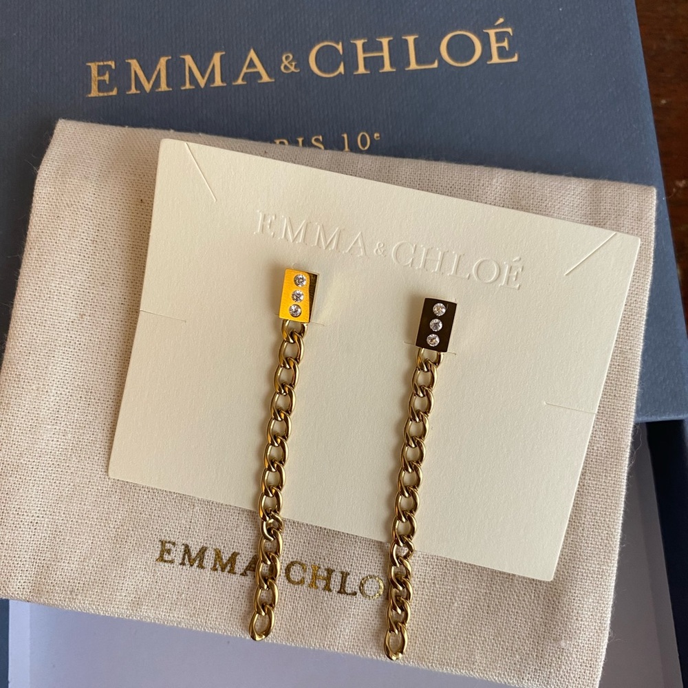 Emma & Chloe Poseidon Earrings Gold